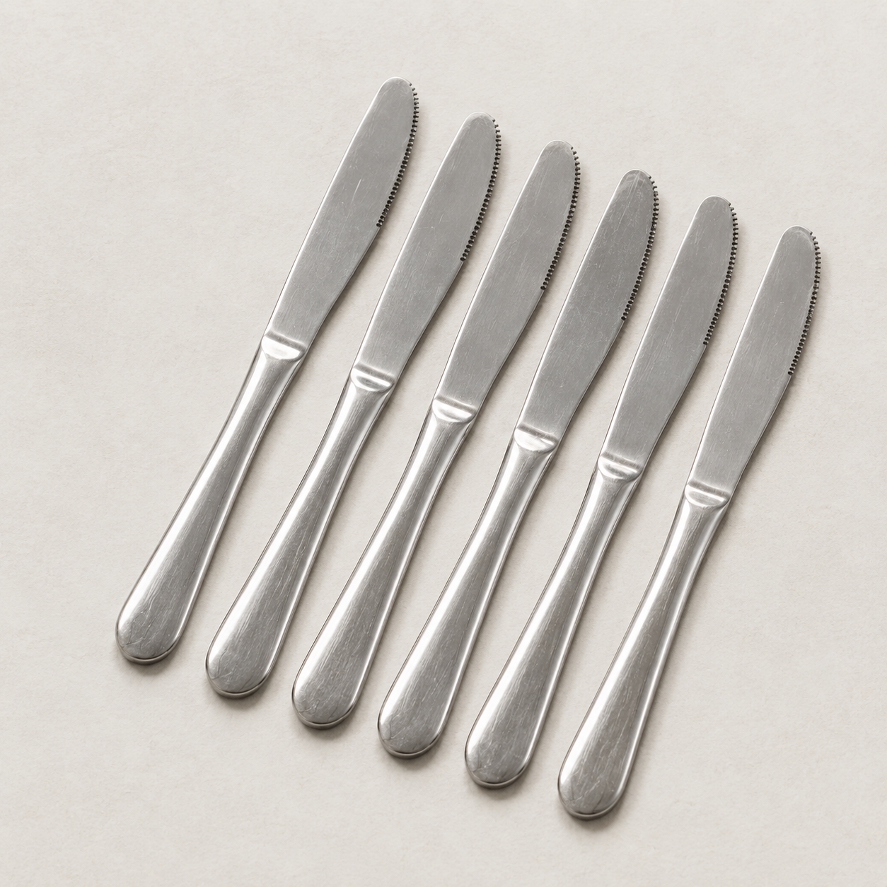 KINNERD 6-Piece Stainless Steel Dinner Knife Set