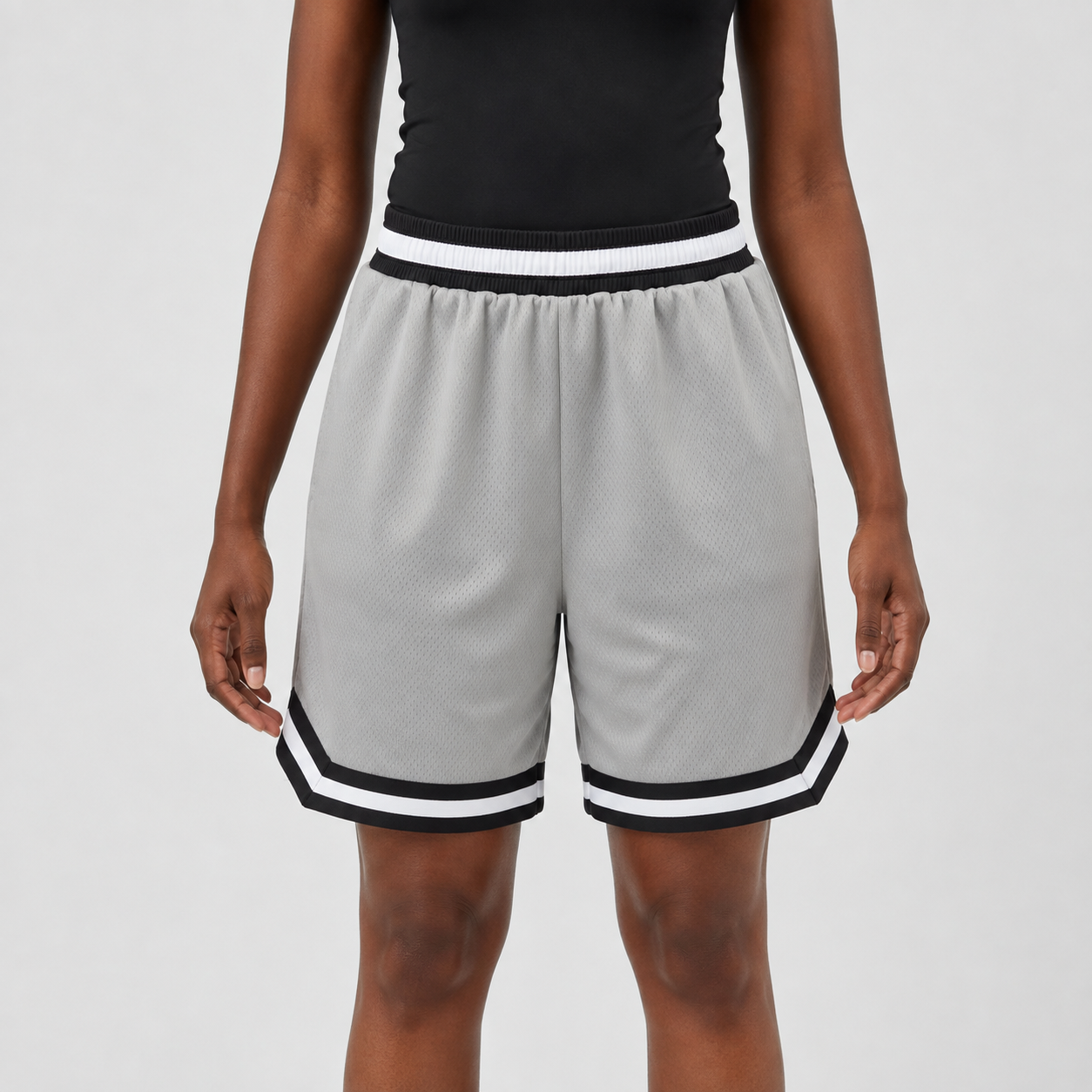 Women’s Basketball Shorts UR-16– Grey