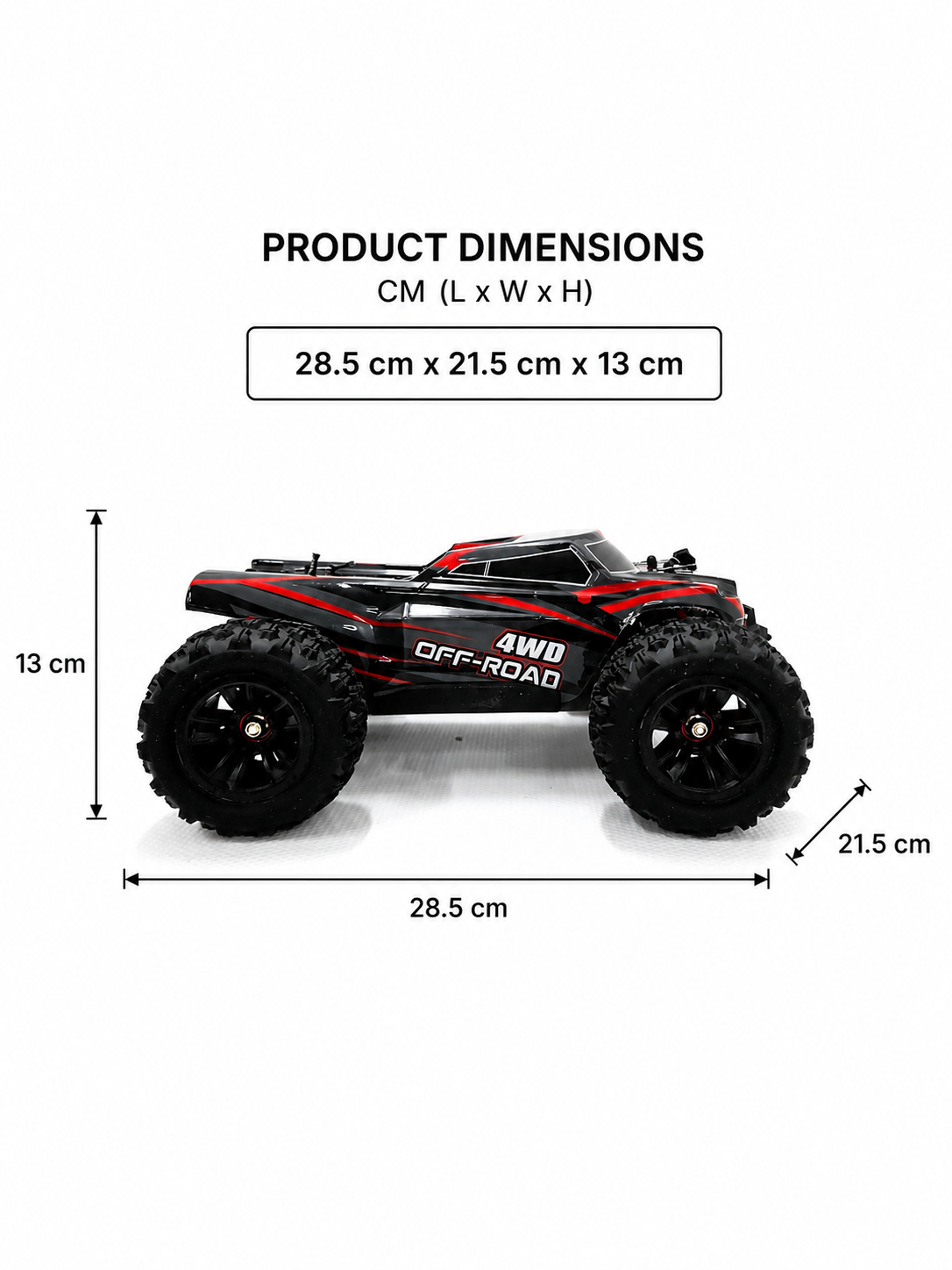 Electric Powered Off-Road Truck 2 | 1:16 Brushless 4WD High-Speed RC Truck