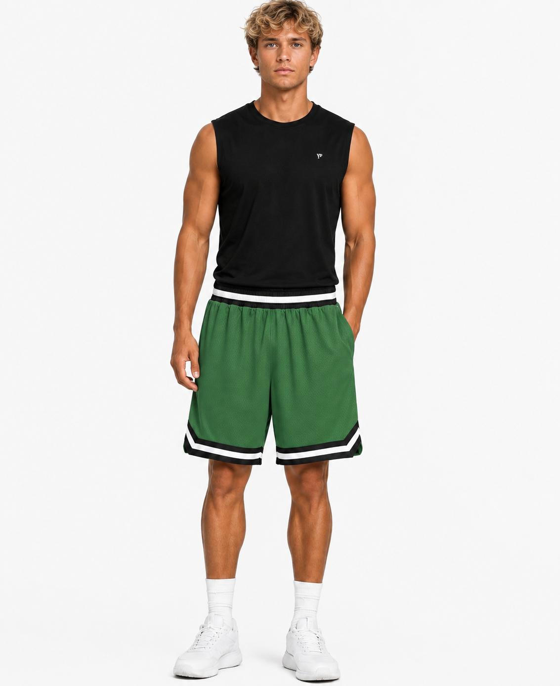 Men’s Athletic Basketball Shorts UR-16 – Green