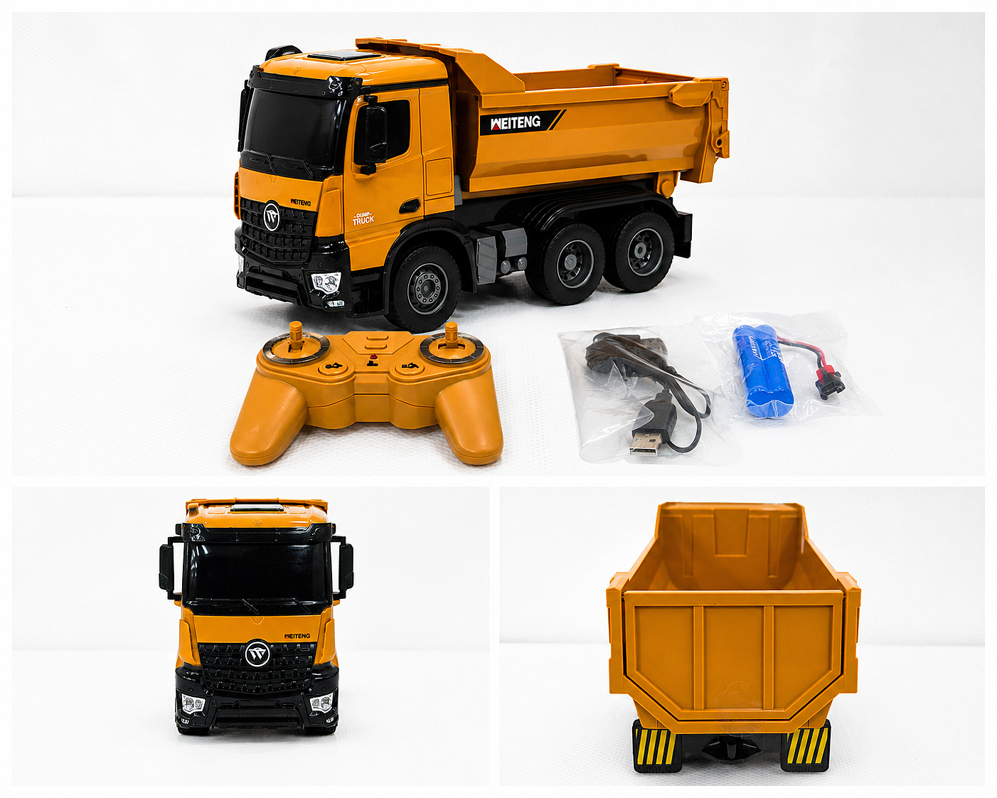 2.4GHz Remote Control Dump Truck with Working Dump Bed & Lights (6+)