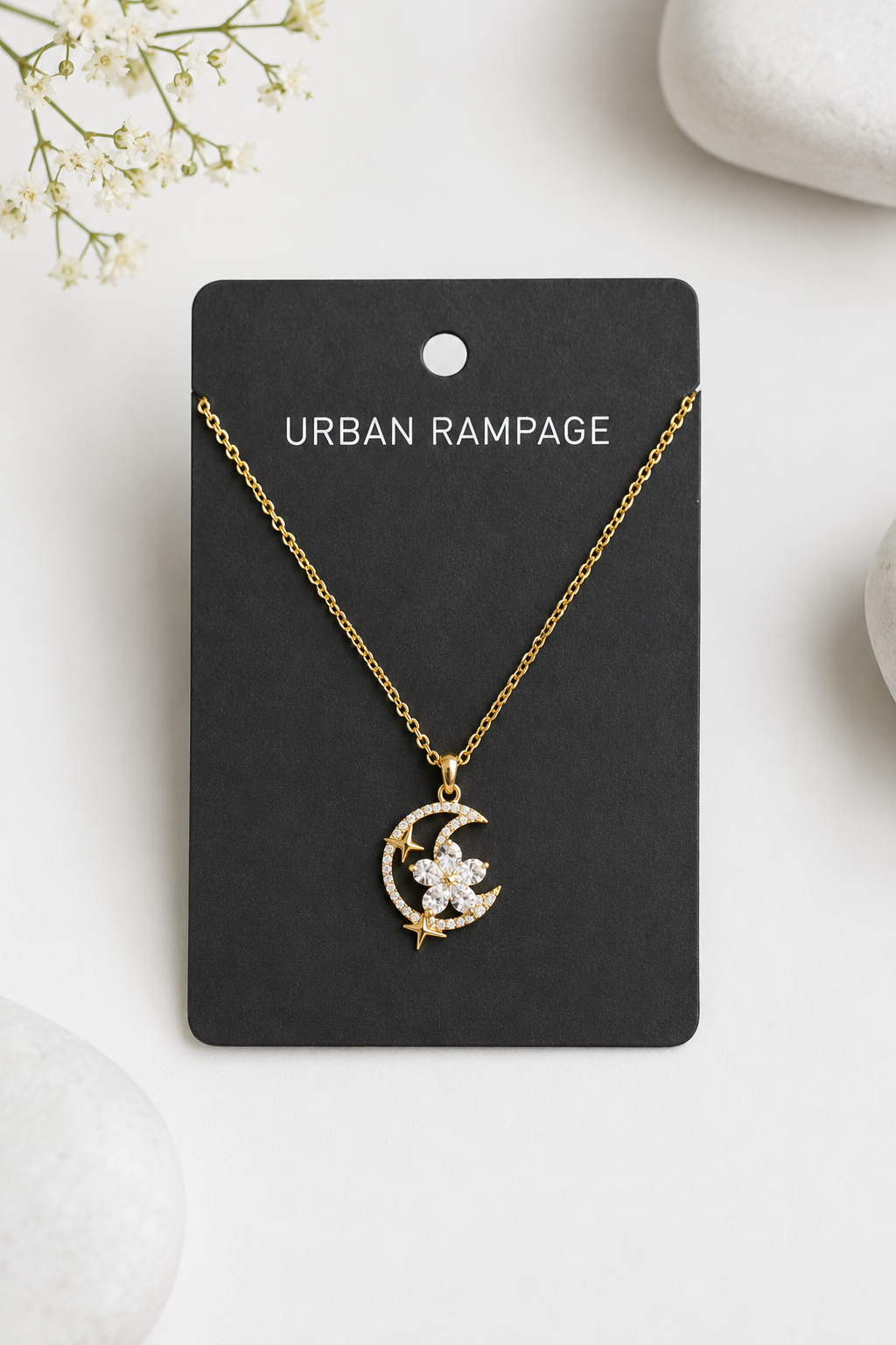 Elegant Gold Crystal Pendant Necklace Collection