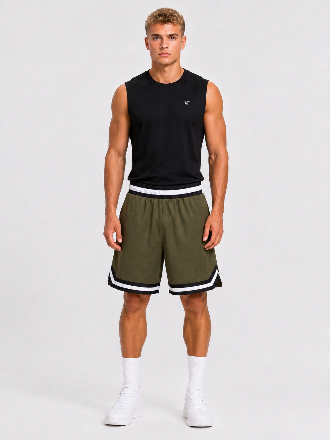 Men’s Basketball Shorts UR-16 – Army Green