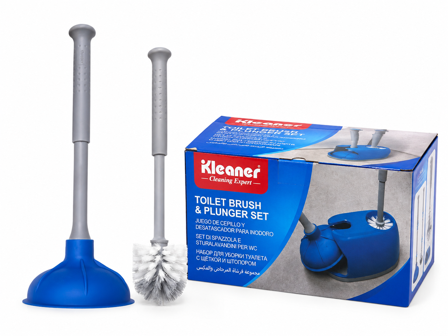 Kleaner Toilet Brush & Plunger Cleaning Set – KD2309