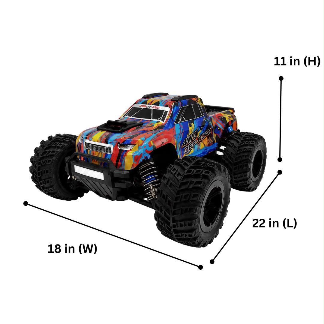 MJX Hyper Go 20208 1/20 Scale 4WD Brushless RC Monster Truck RTR – High-Speed Off-Road Car