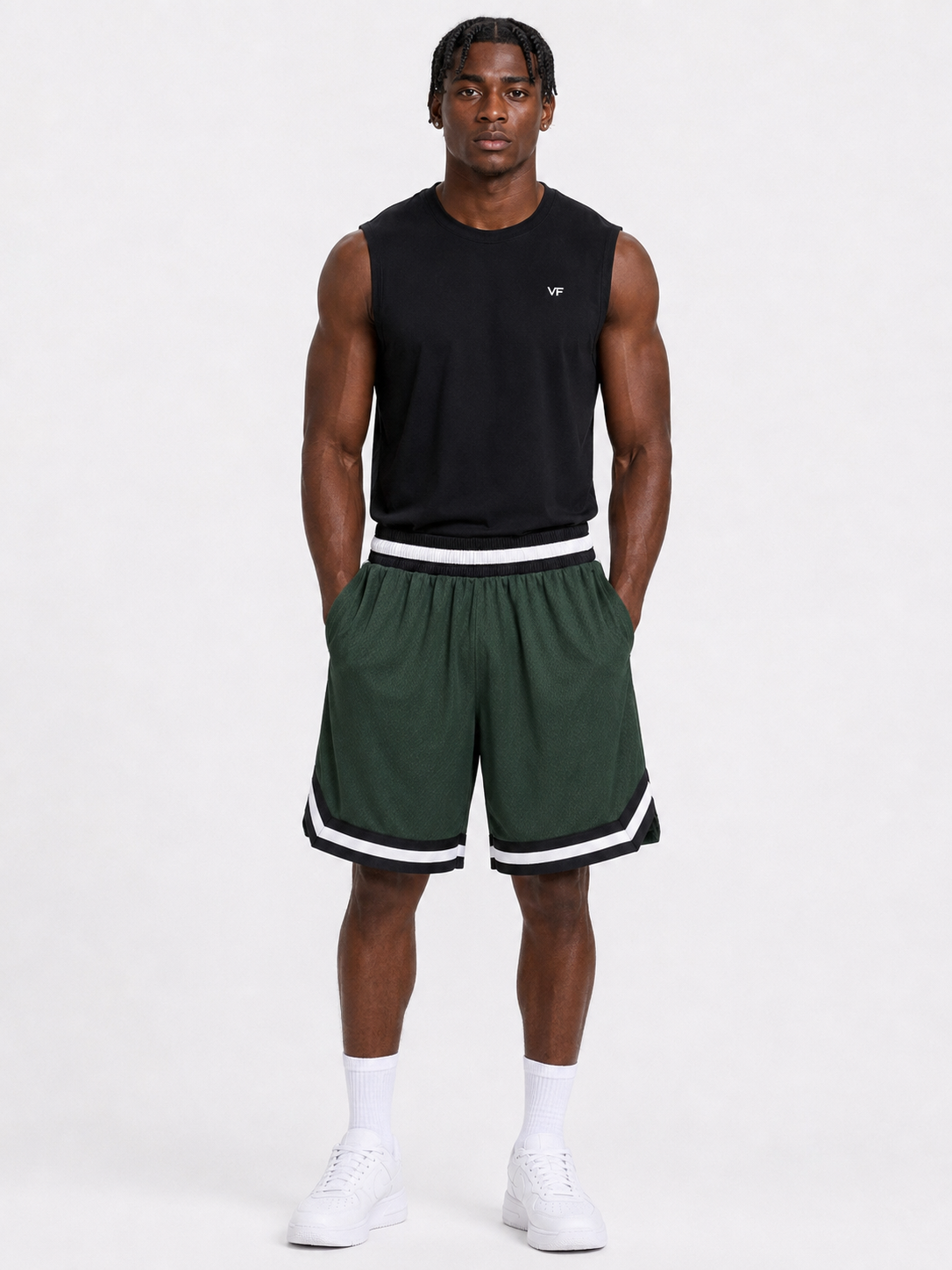 Men’s Basketball Shorts UR-16 – Dark Green