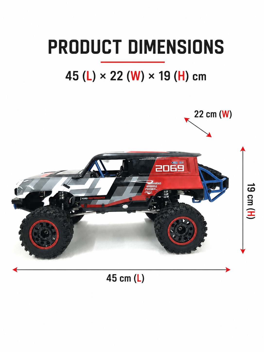 MJX Hyper Go H12P 1:12 Brushless RC Ford Bronco R Rock Crawler