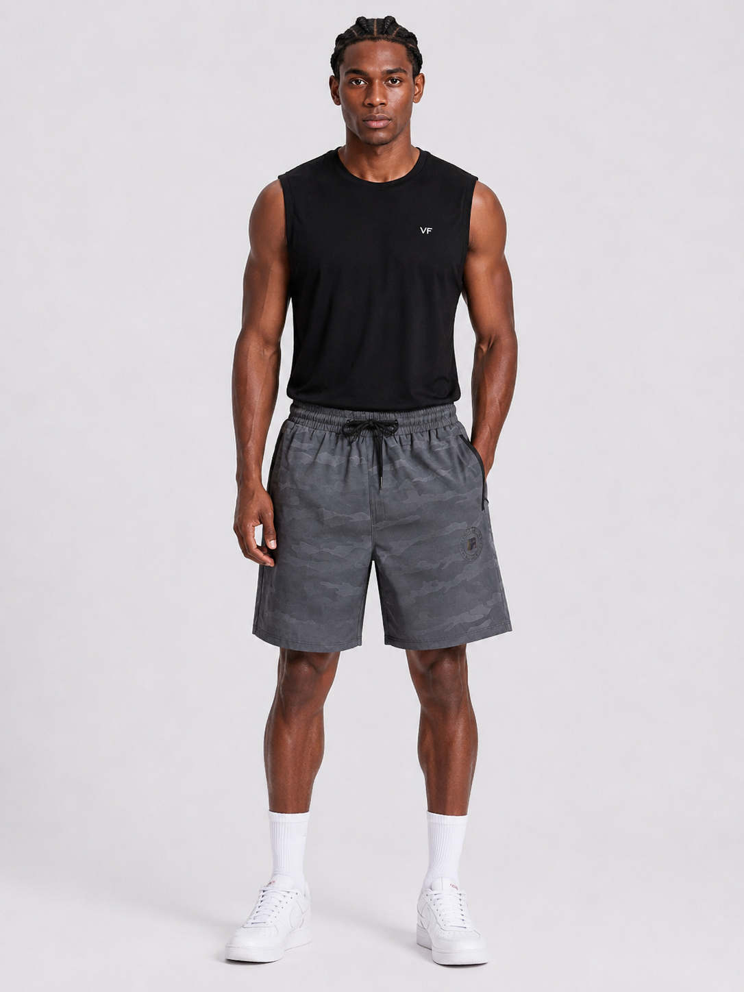 Men’s UR-7 Activewear Sports Shorts – Grey**