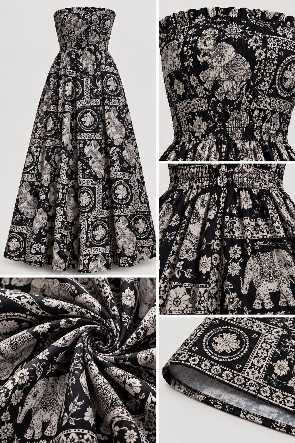 Moonlight Garden Smocked Dress