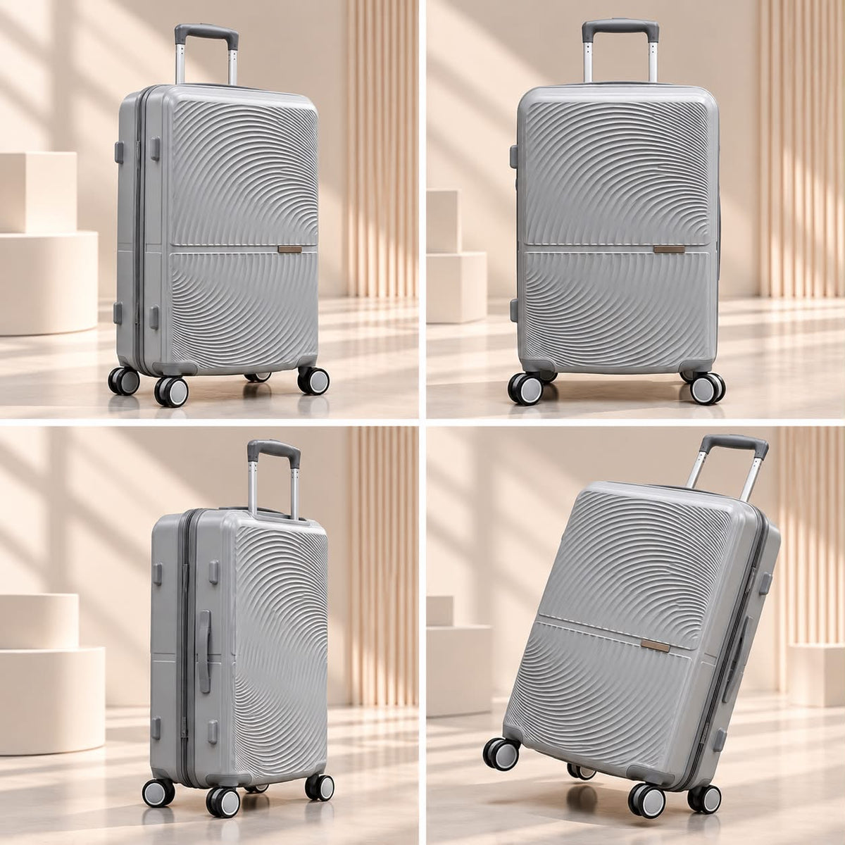 22-Inch Polypropylene Hard Shell Suitcase