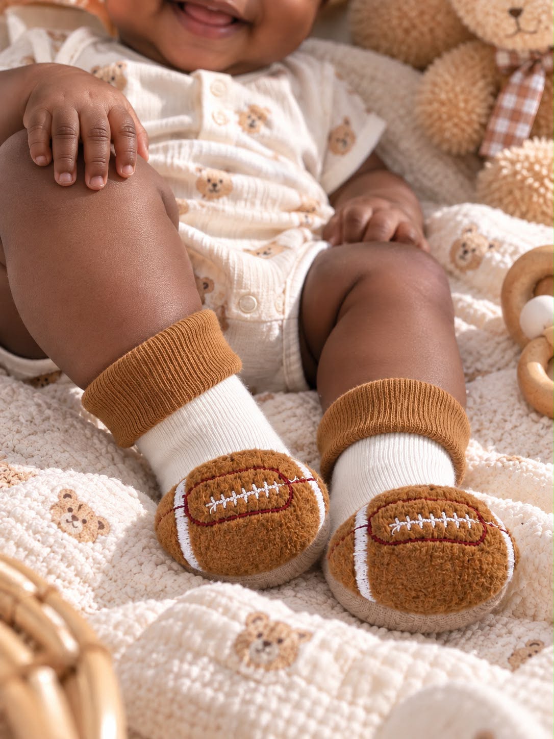 3D Baby Socks Gift Set – 2 Pairs | 0–9 Months