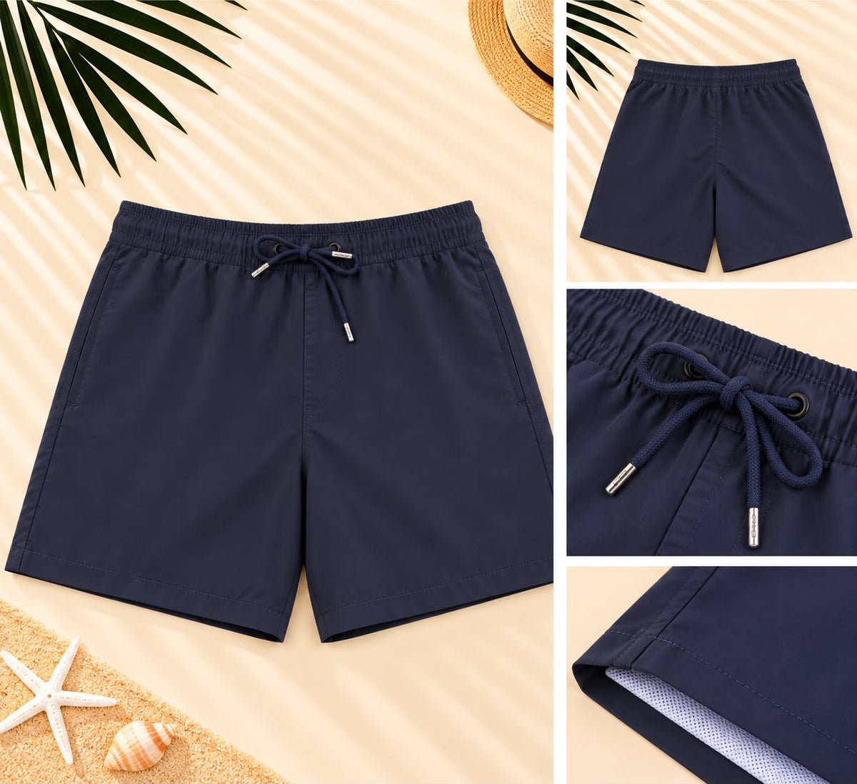 Classic Drawstring Shorts – Navy