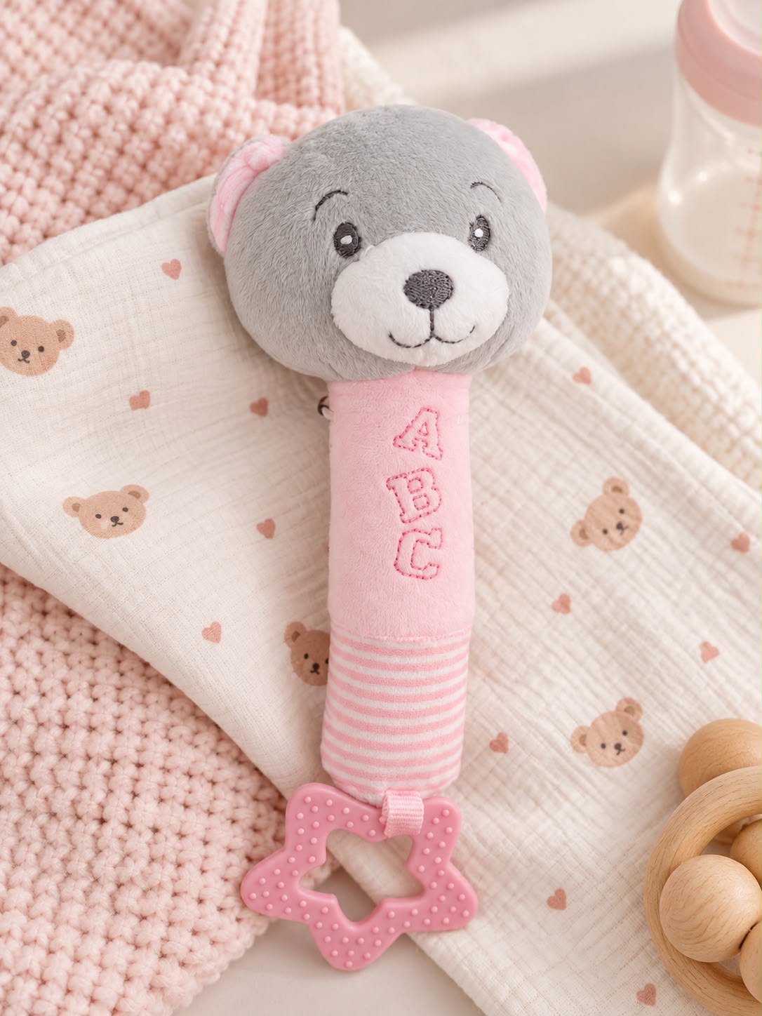 Baby Bear ABC Rattle & Teether