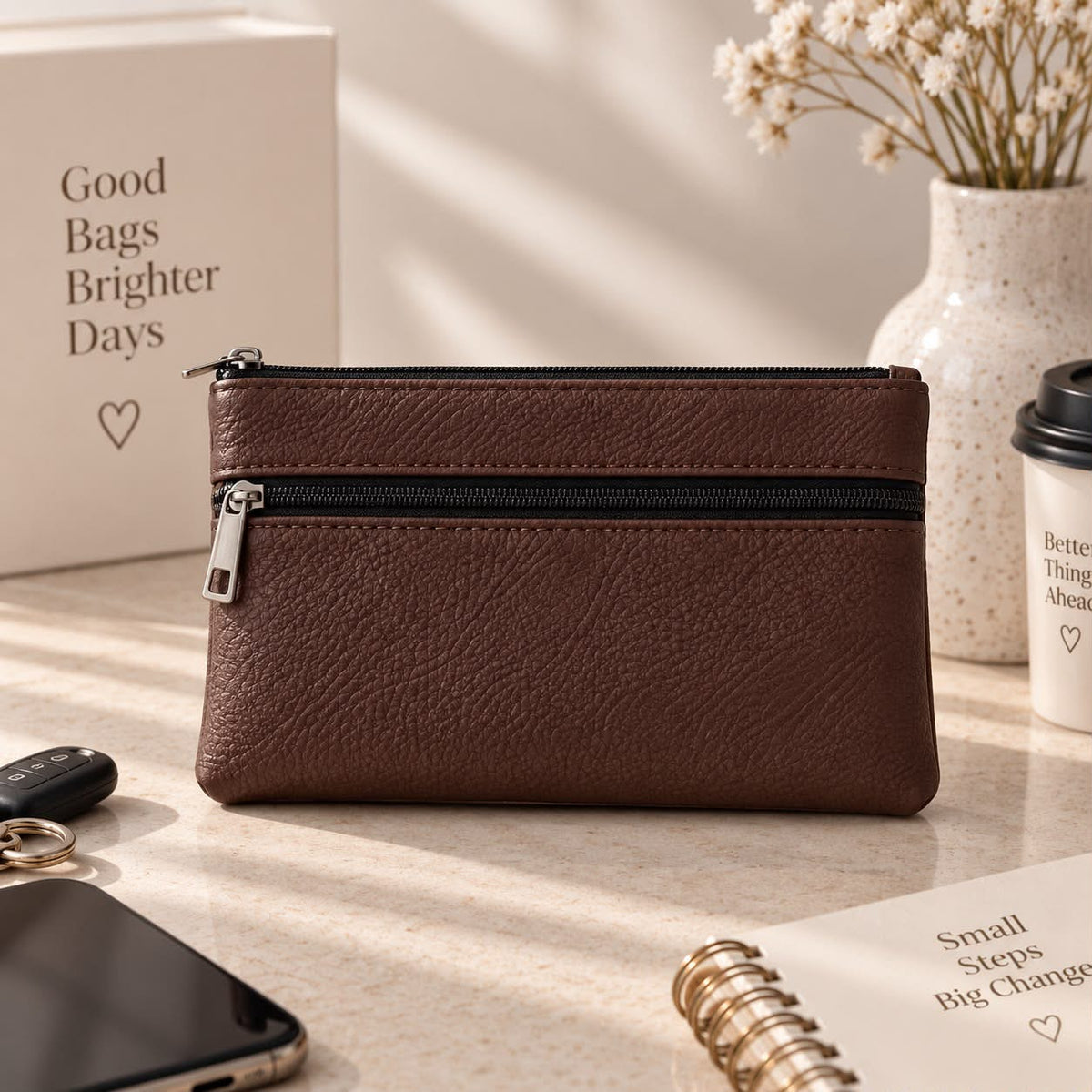 Men's Everyday Double Zip Pouch