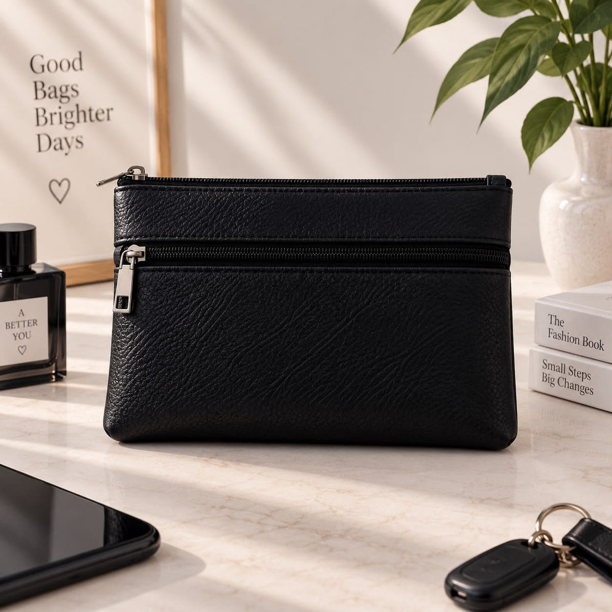 Men's Everyday Double Zip Pouch