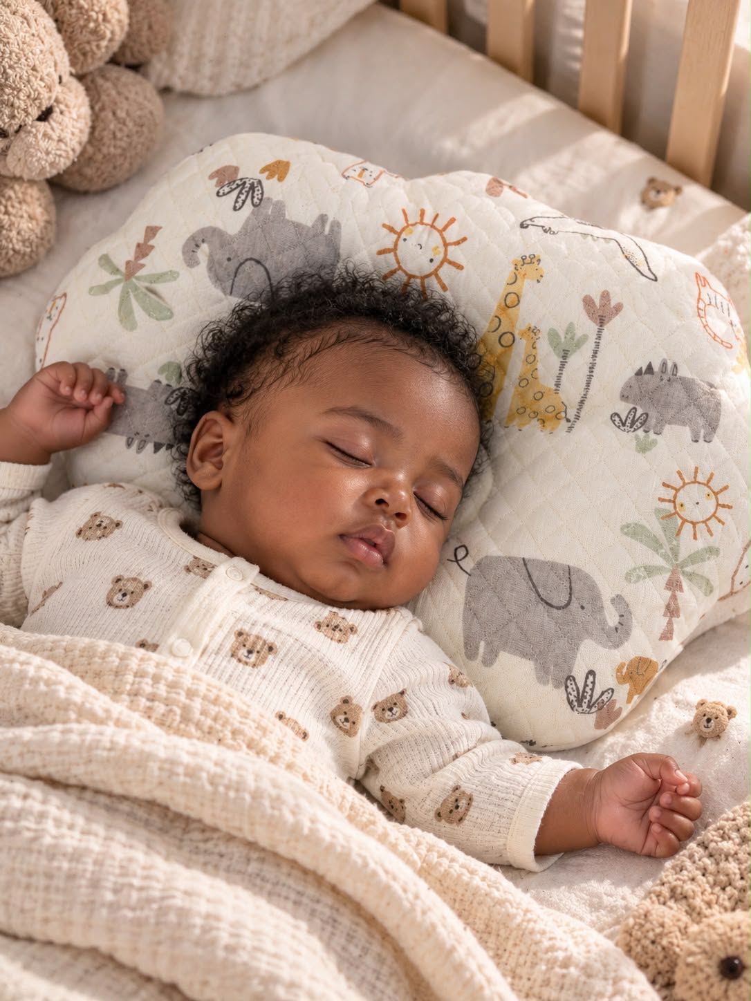 Baby Quilted Pillow – Safari Designs