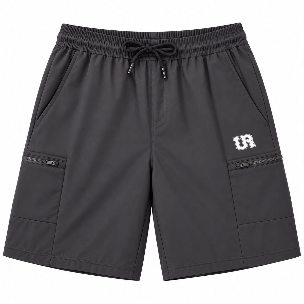 Men’s Active Shorts with Rampage Logo – Grey