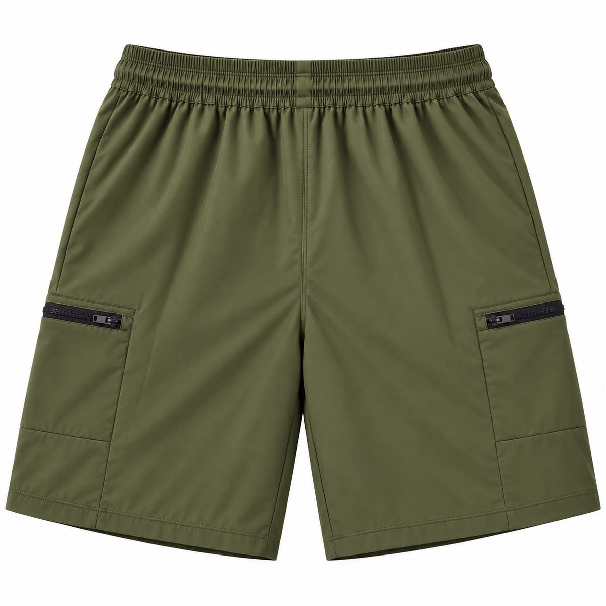 Men’s Active Shorts with Rampage Logo – Army Green