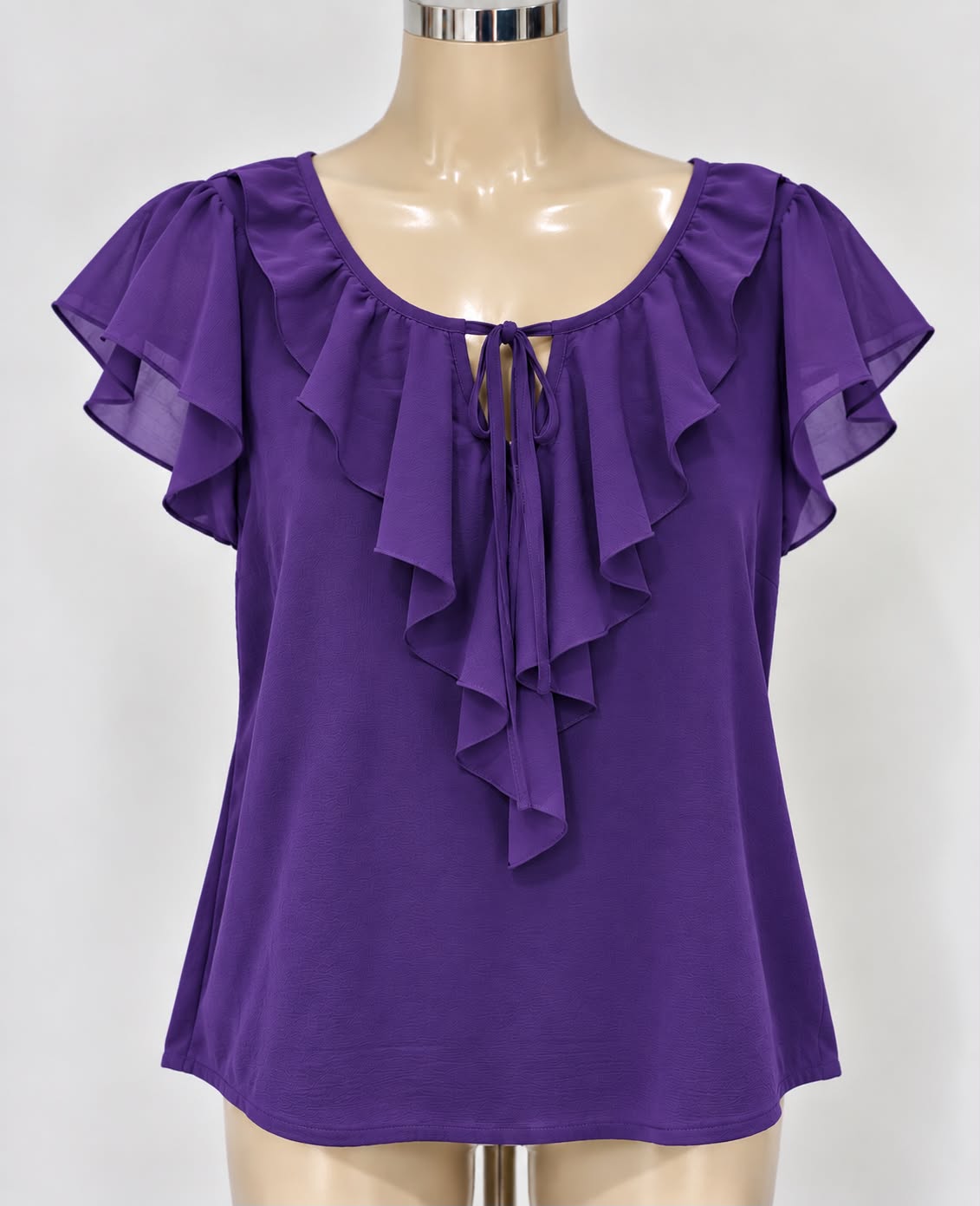 Women’s Ruffle Front Funeral Top – Assorted Colors