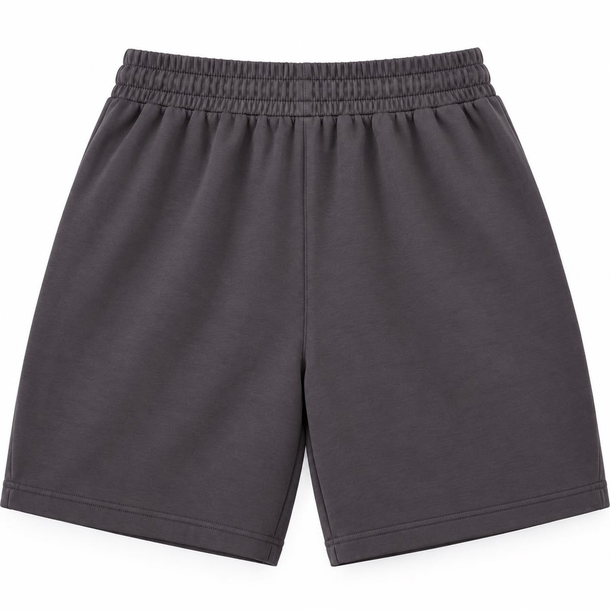 Men’s Cotton Blend Drawstring Shorts – Dark Grey