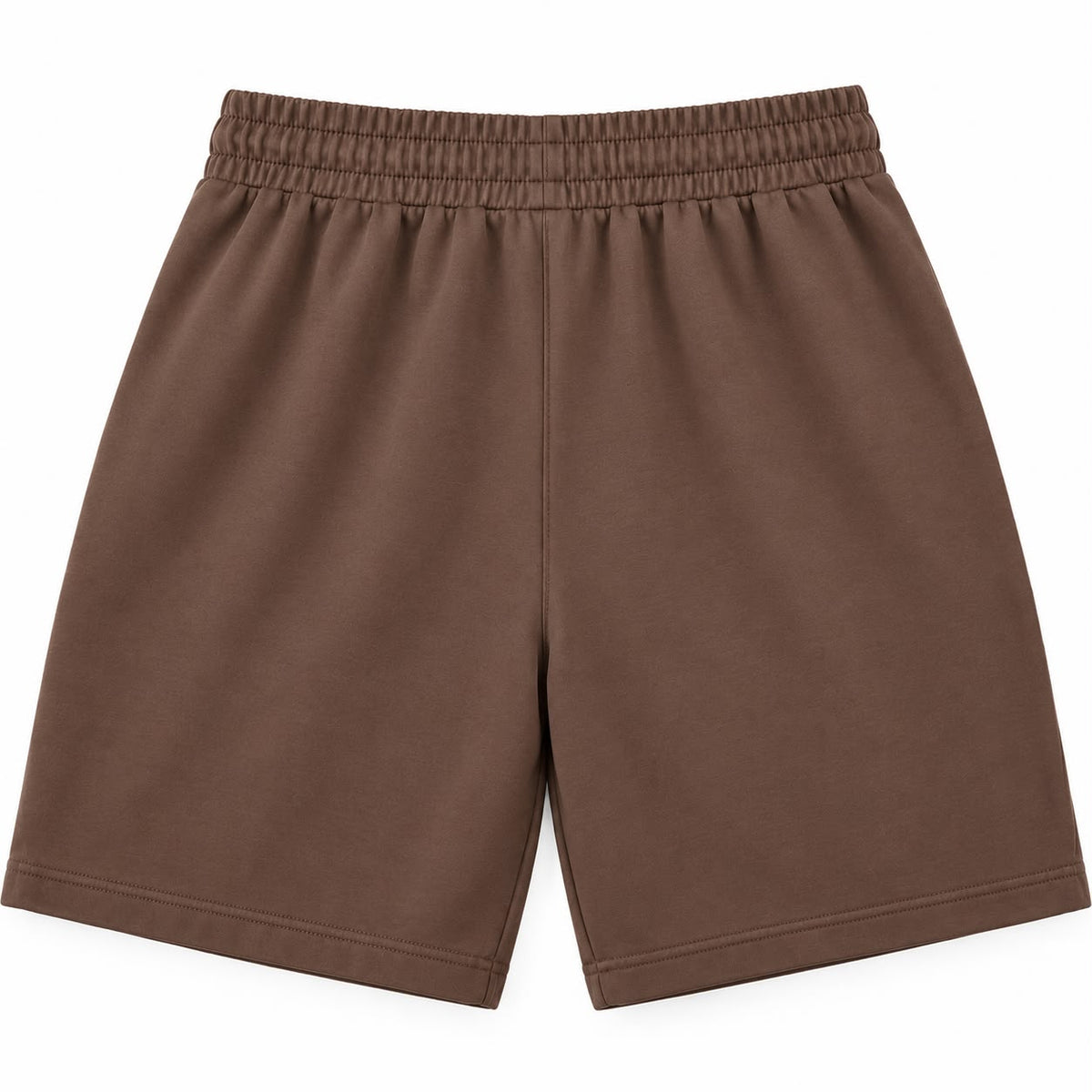 Men’s Cotton Blend Drawstring Shorts – Brown
