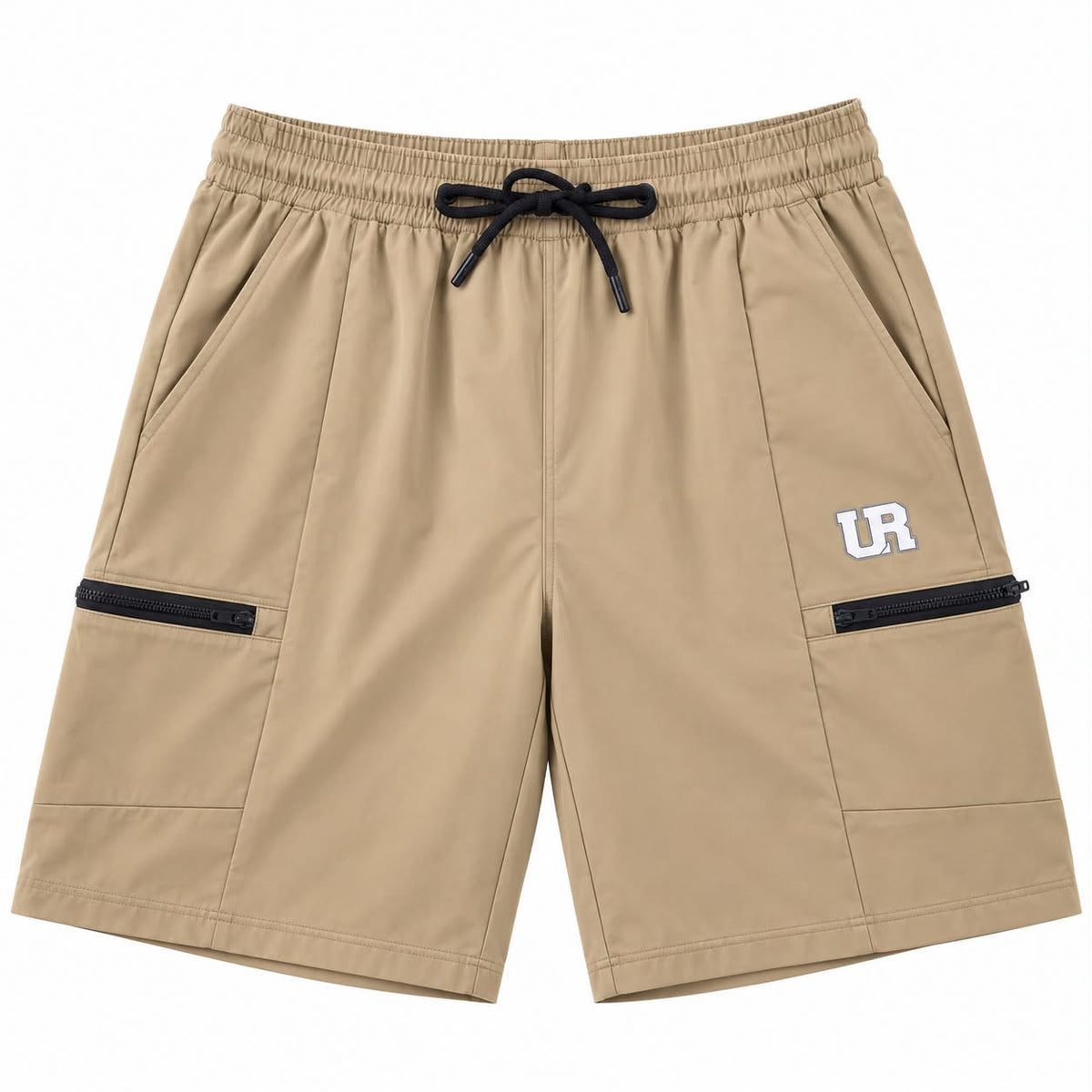 Men’s Active Shorts with Rampage Logo – Caramel