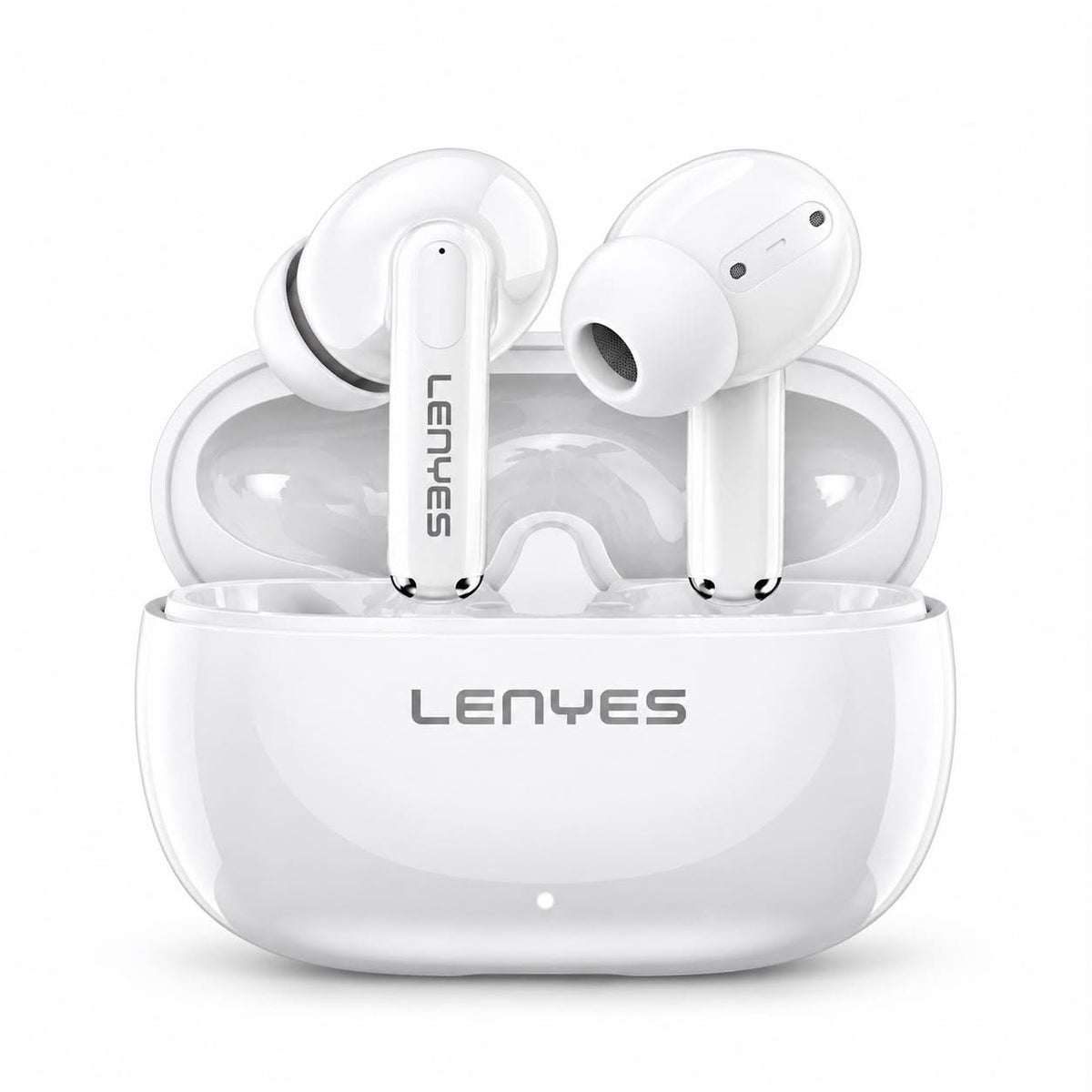 Lenyes Air 68 Wireless Earbuds with Charging Case – Black or White