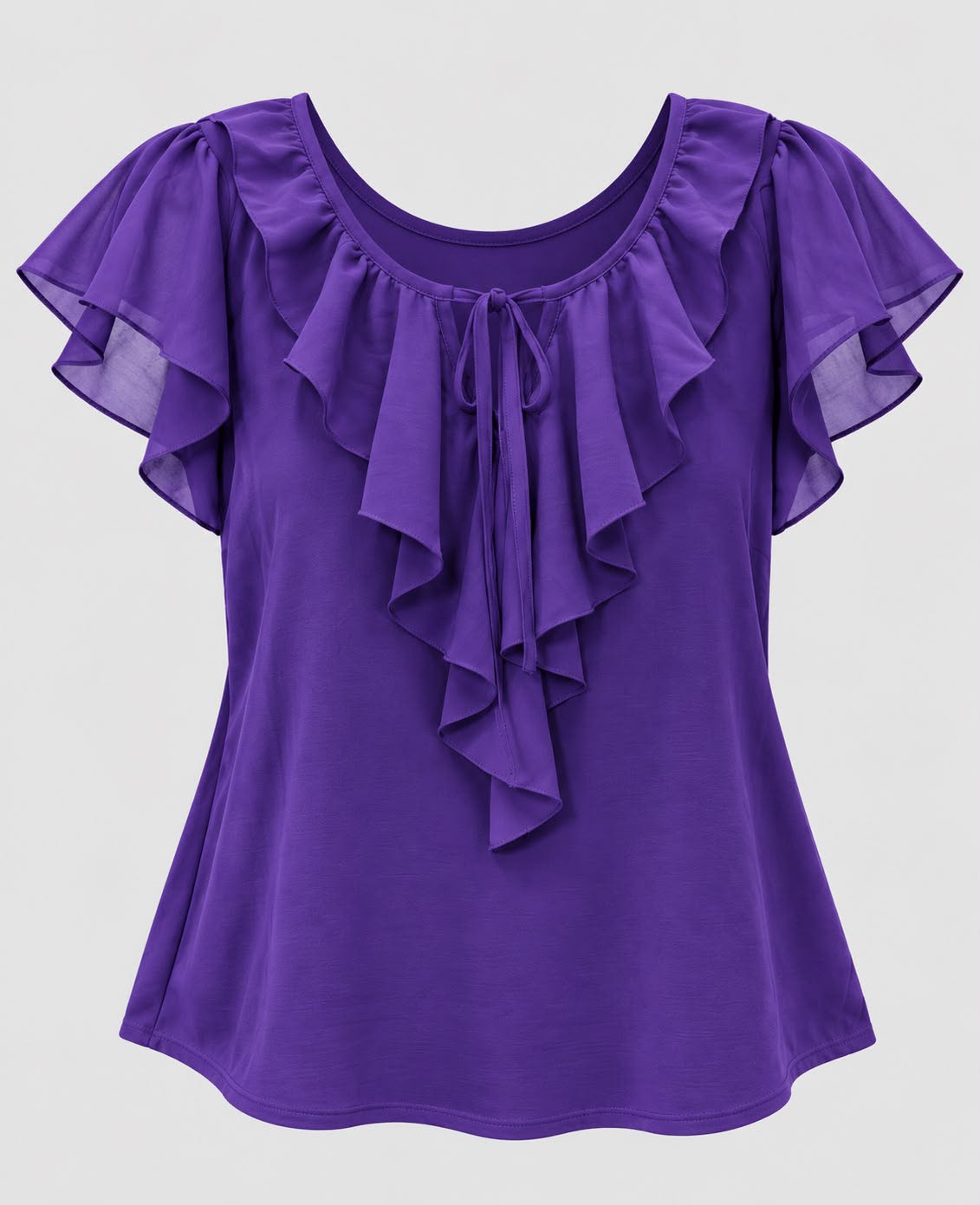 Women’s Pleated Scoop-Neck Blouse