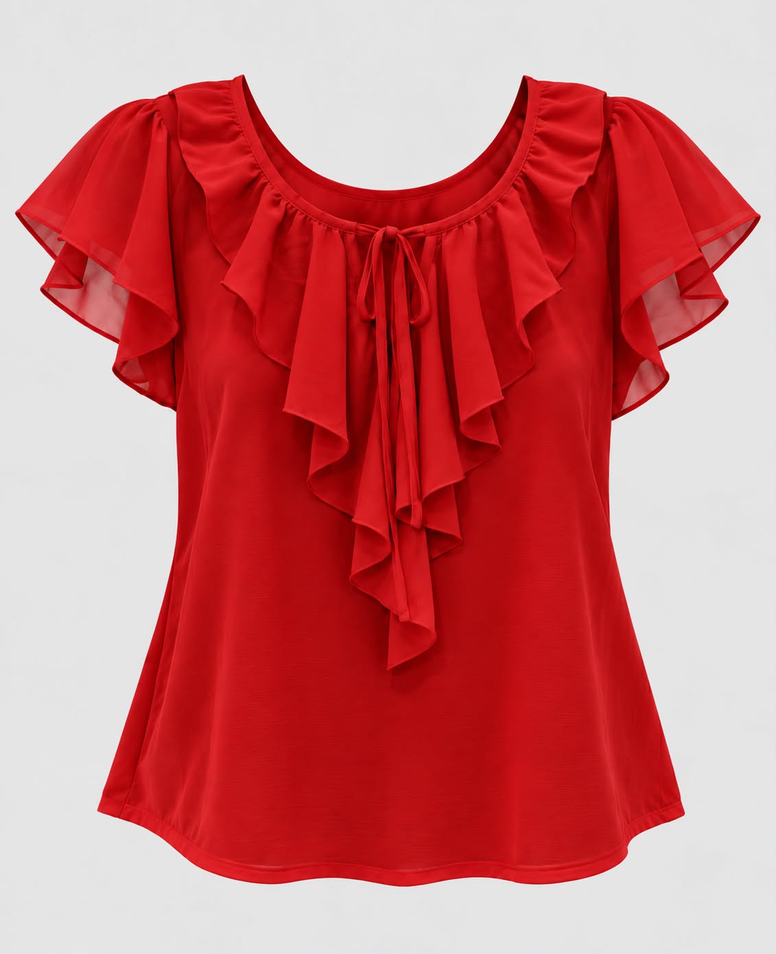 Women’s Pleated Scoop-Neck Blouse