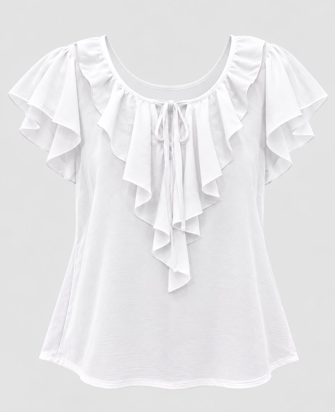 Women’s Pleated Scoop-Neck Blouse