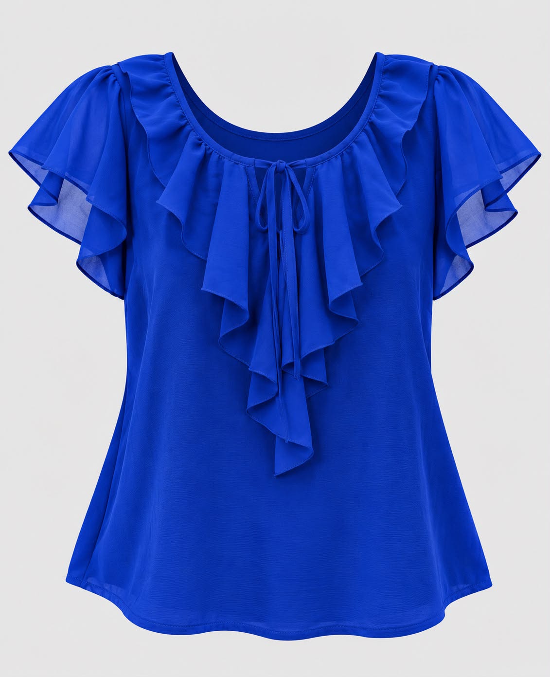 Women’s Pleated Scoop-Neck Blouse
