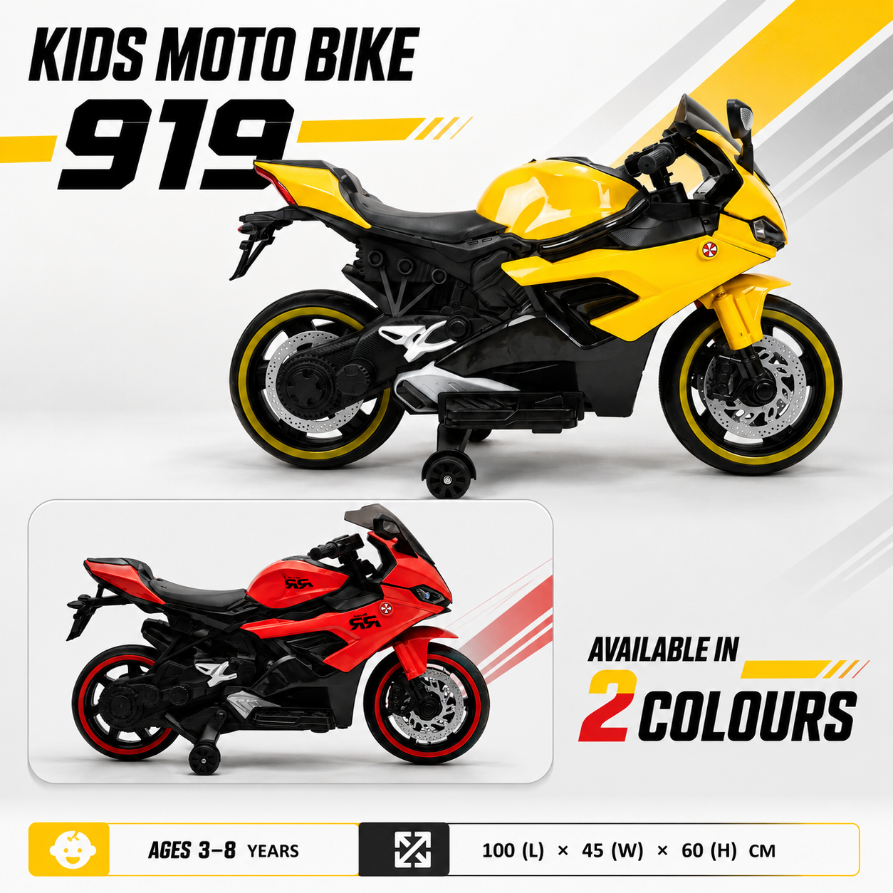 Electric Ride-On Motorcycle for Boys & Girls
