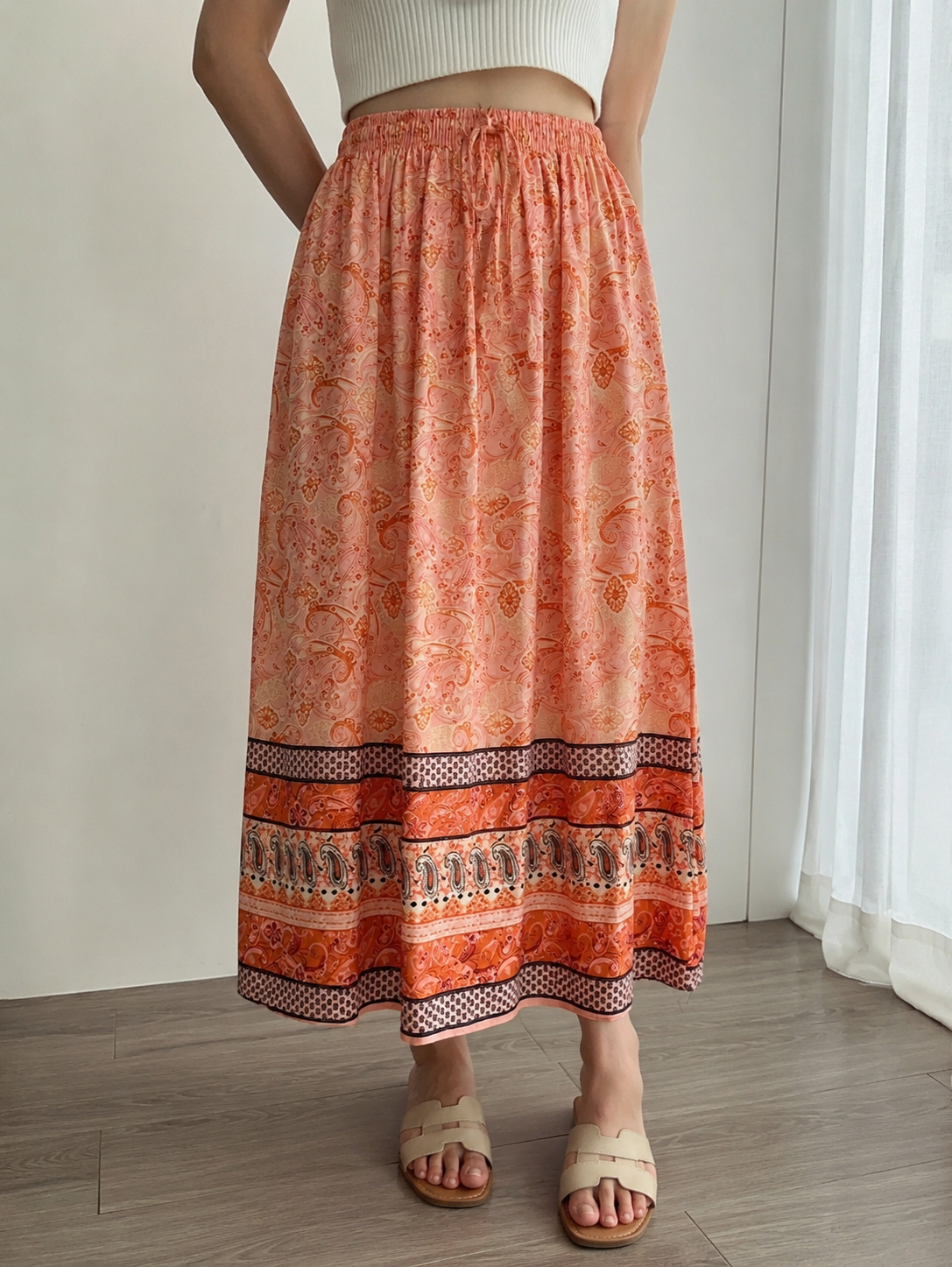 Women's Boho Maxi Skirt