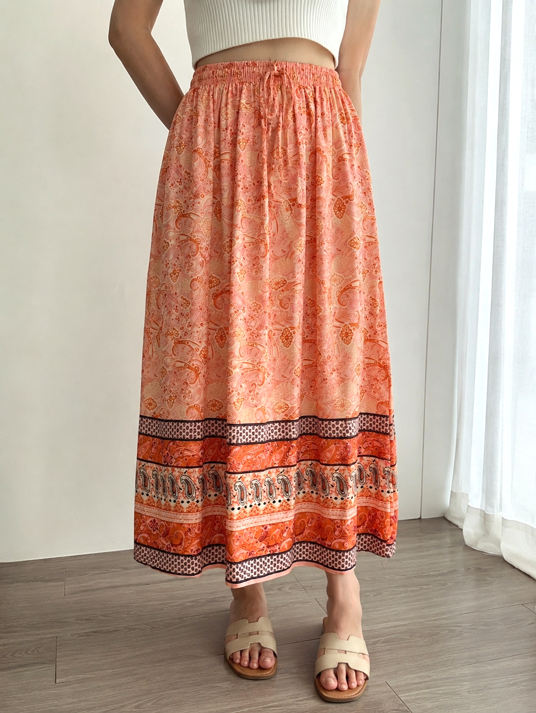 Women's Boho Maxi Skirt