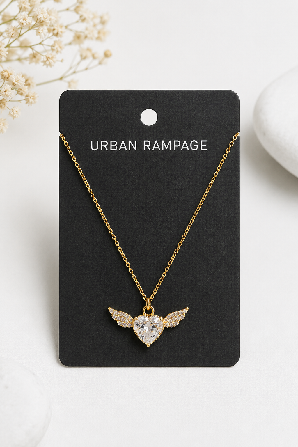 Elegant Gold Crystal Pendant Necklace Collection