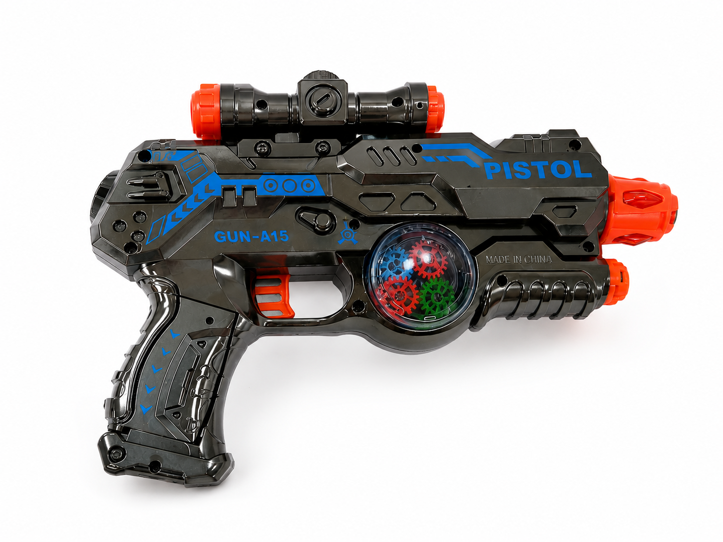 Kids Telescopic Cone Toy Blaster | Light-Up Toy Gun | Ages 3+