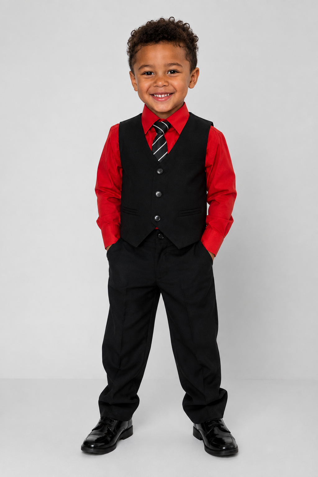 Red Toddler Suit Set – Size 5T
