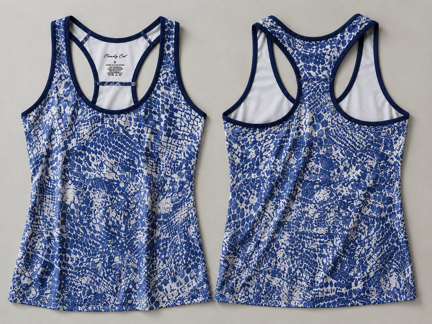Snakeskin & Abstract Active Tank Top