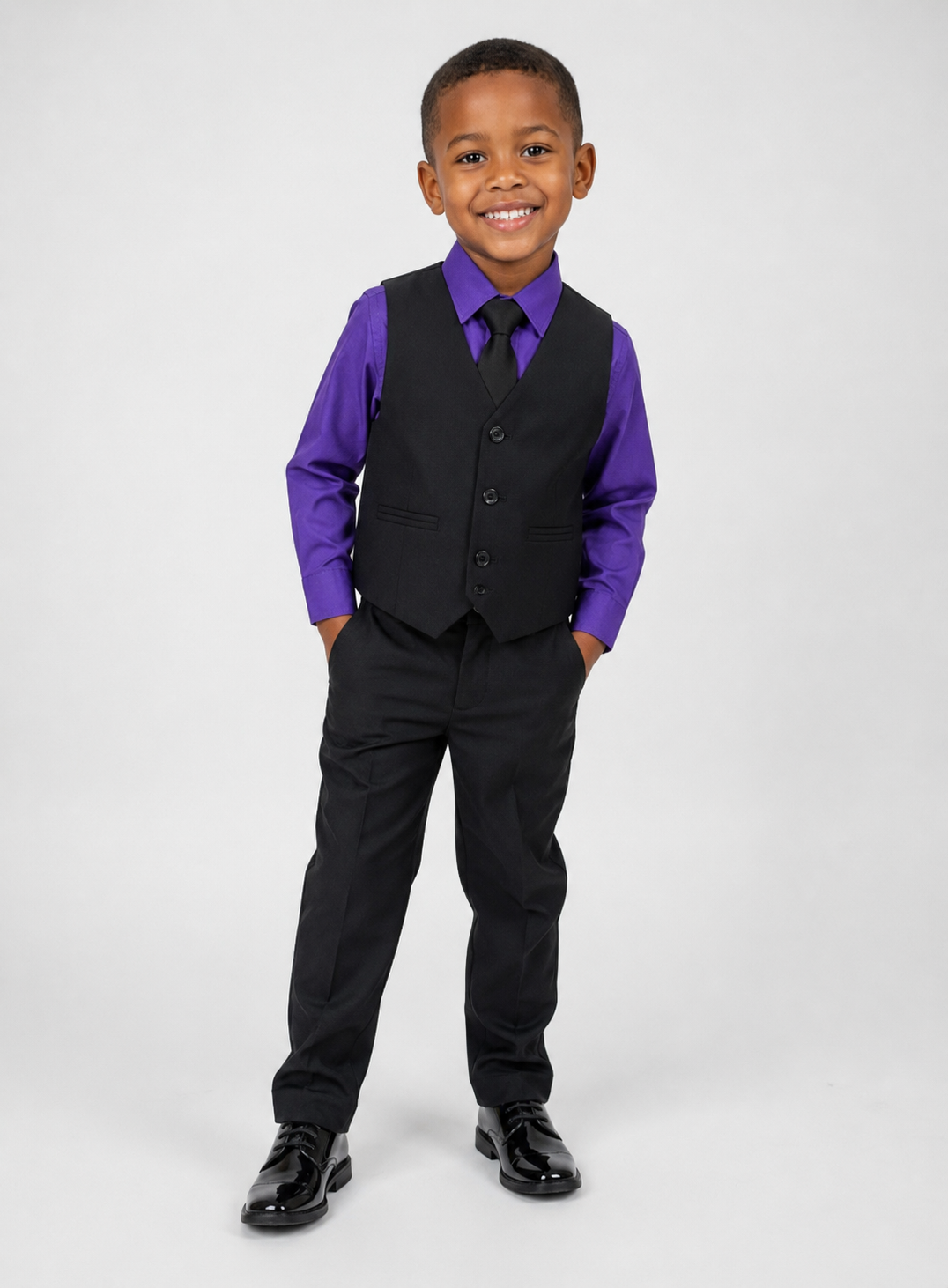 Purple Toddler Suit Set - Size 5T