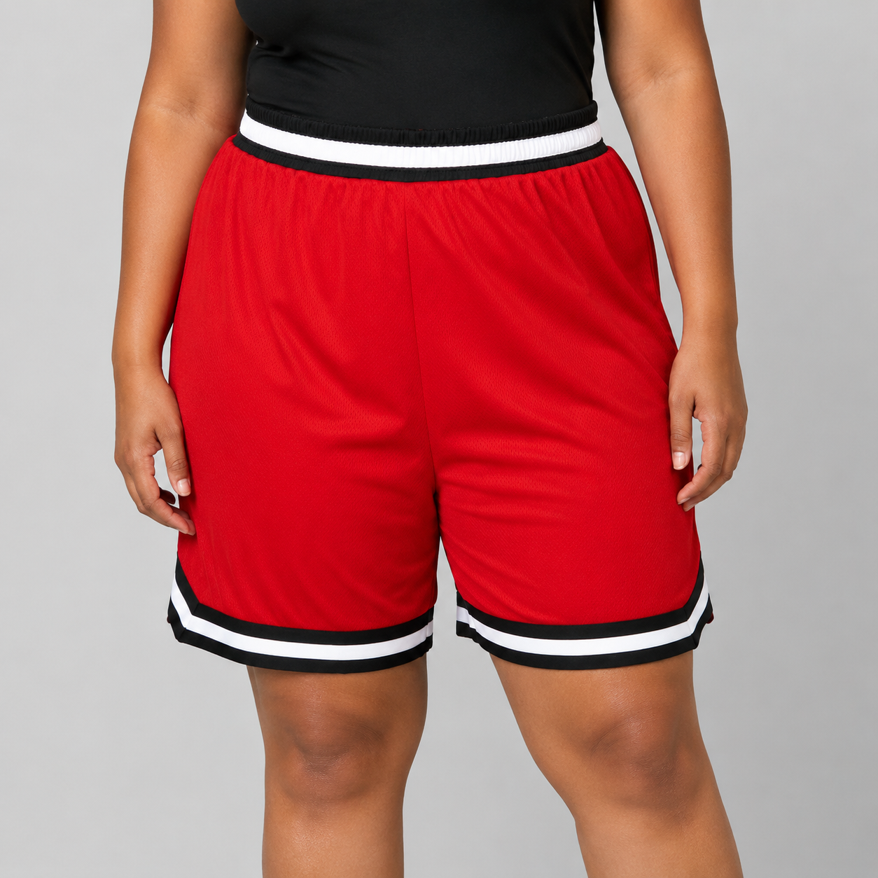 Womens Basketball Shorts UR-16- Red