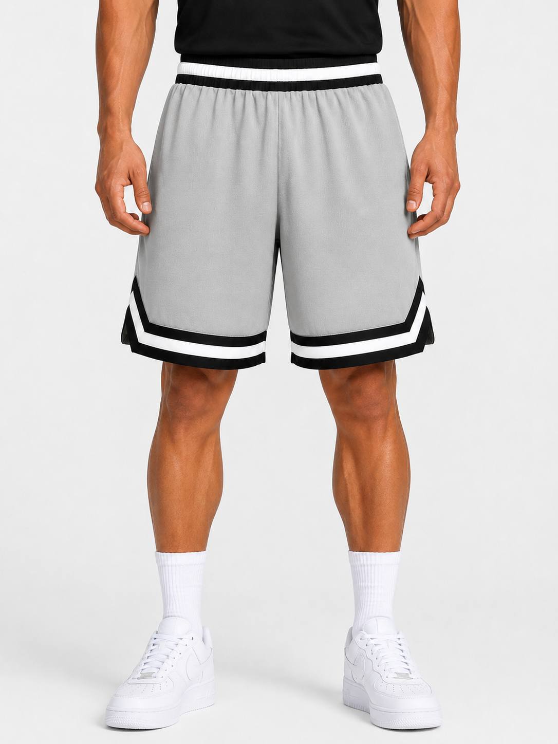 Men’s Basketball Shorts UR-16 – Light Grey