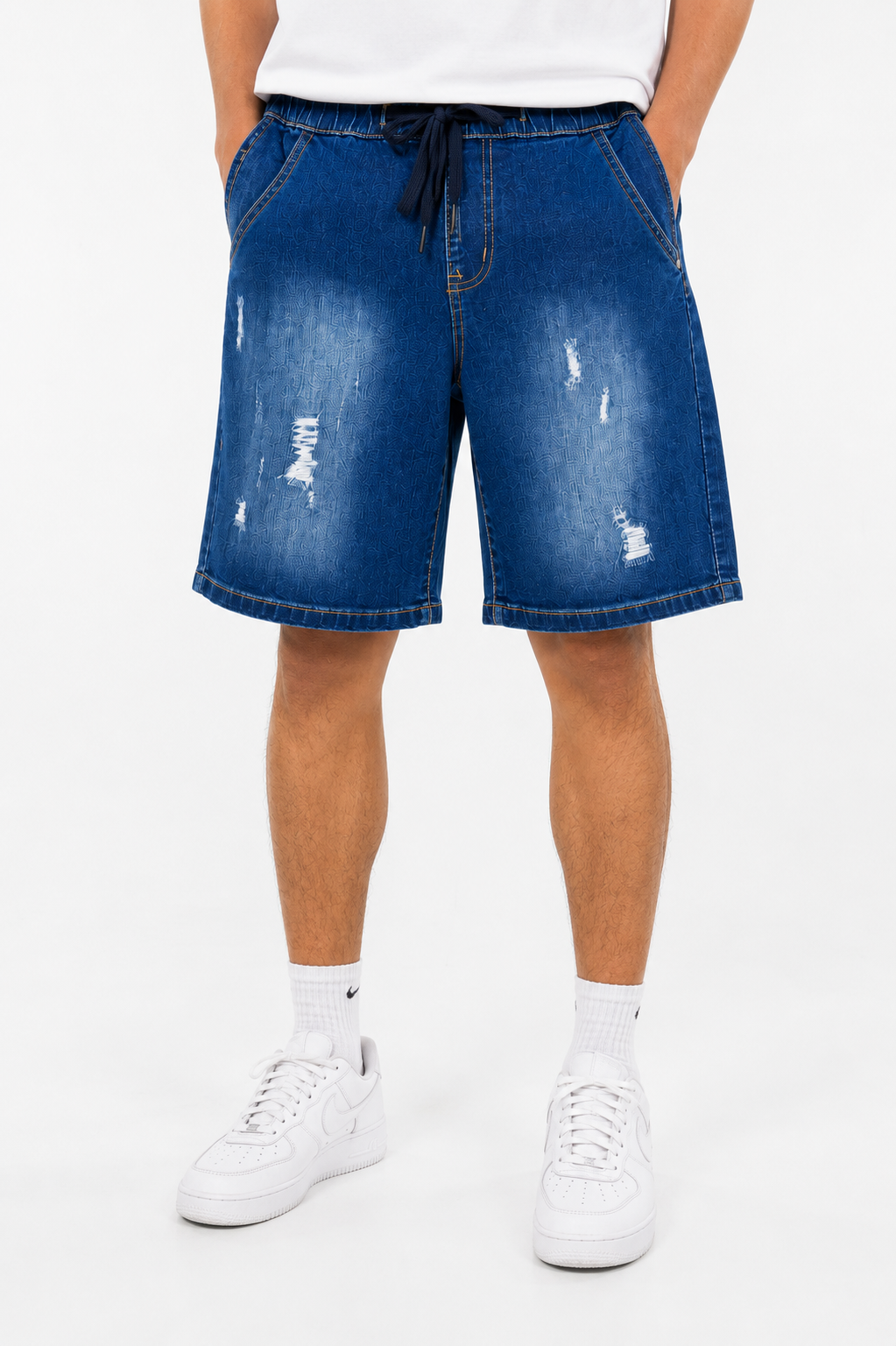 Men's Drawstring Denim Shorts | Relaxed Fit