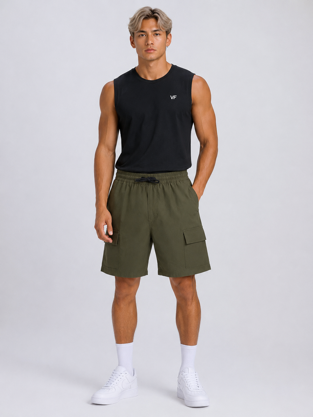 Men’s Sports Shorts UR-10 – Army Green