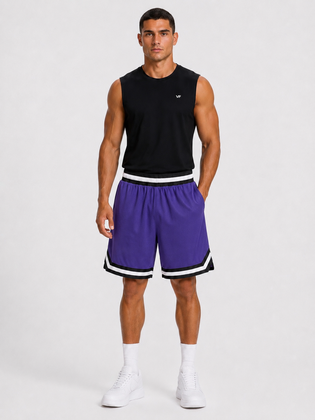 Men’s Basketball Shorts UR-16 – Purple