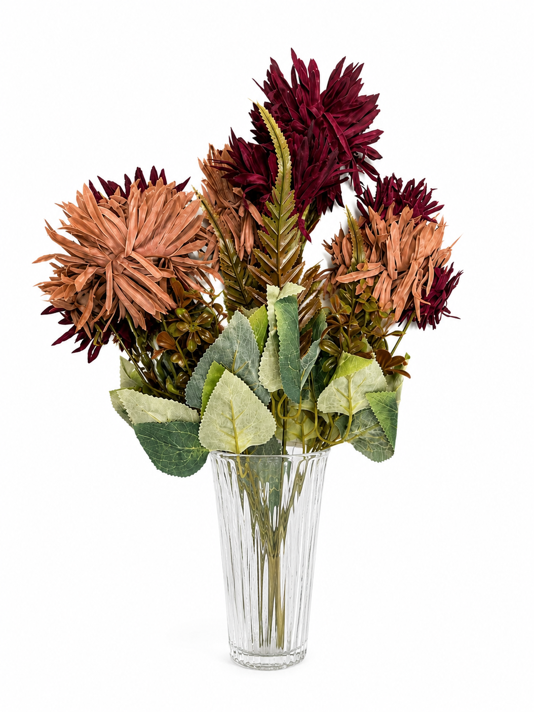 Burgundy & Beige Artificial Flower