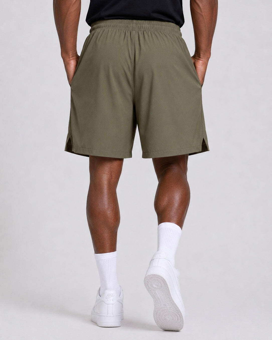 Men’s UR-9 Activewear Sports Shorts – Army Green