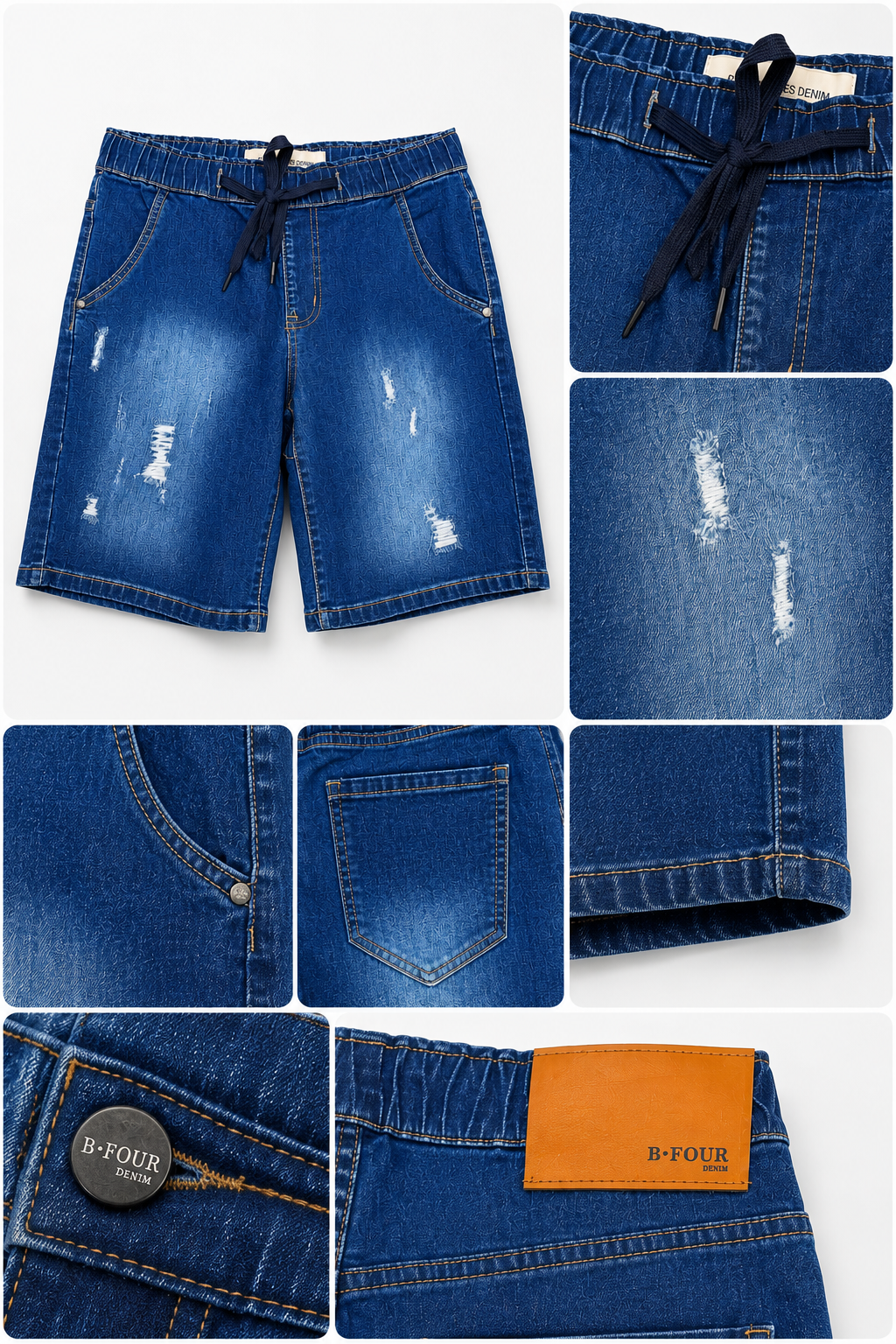 Men's Drawstring Denim Shorts | Relaxed Fit
