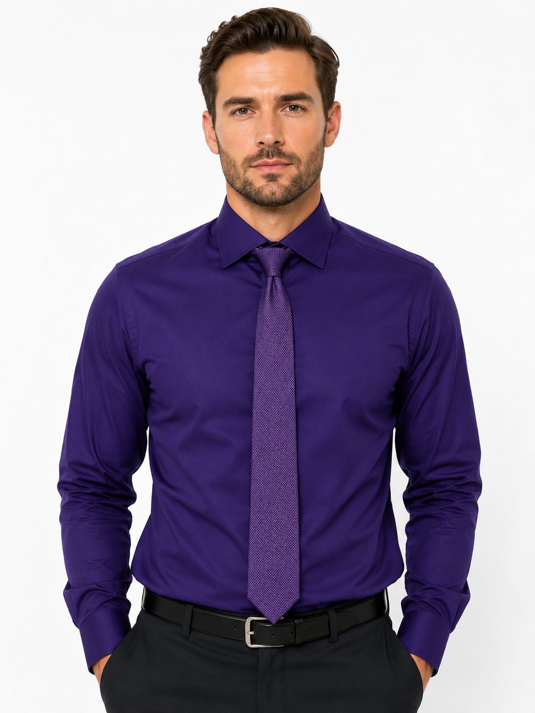 Men's Classic Purple Suit