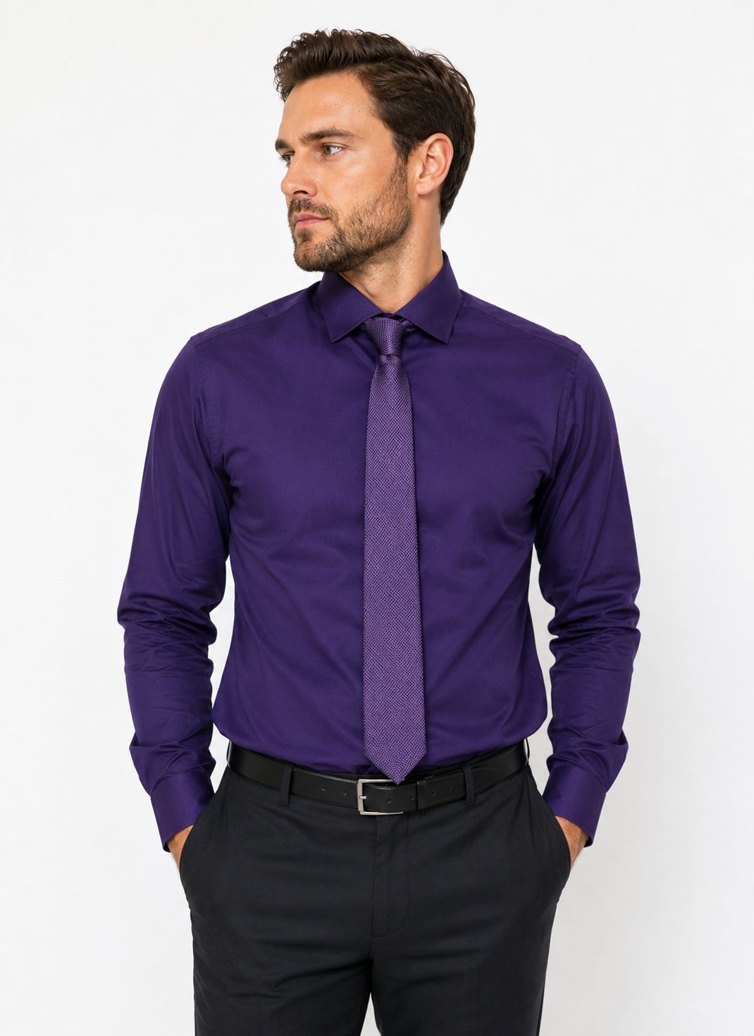 Men's Classic Purple Suit