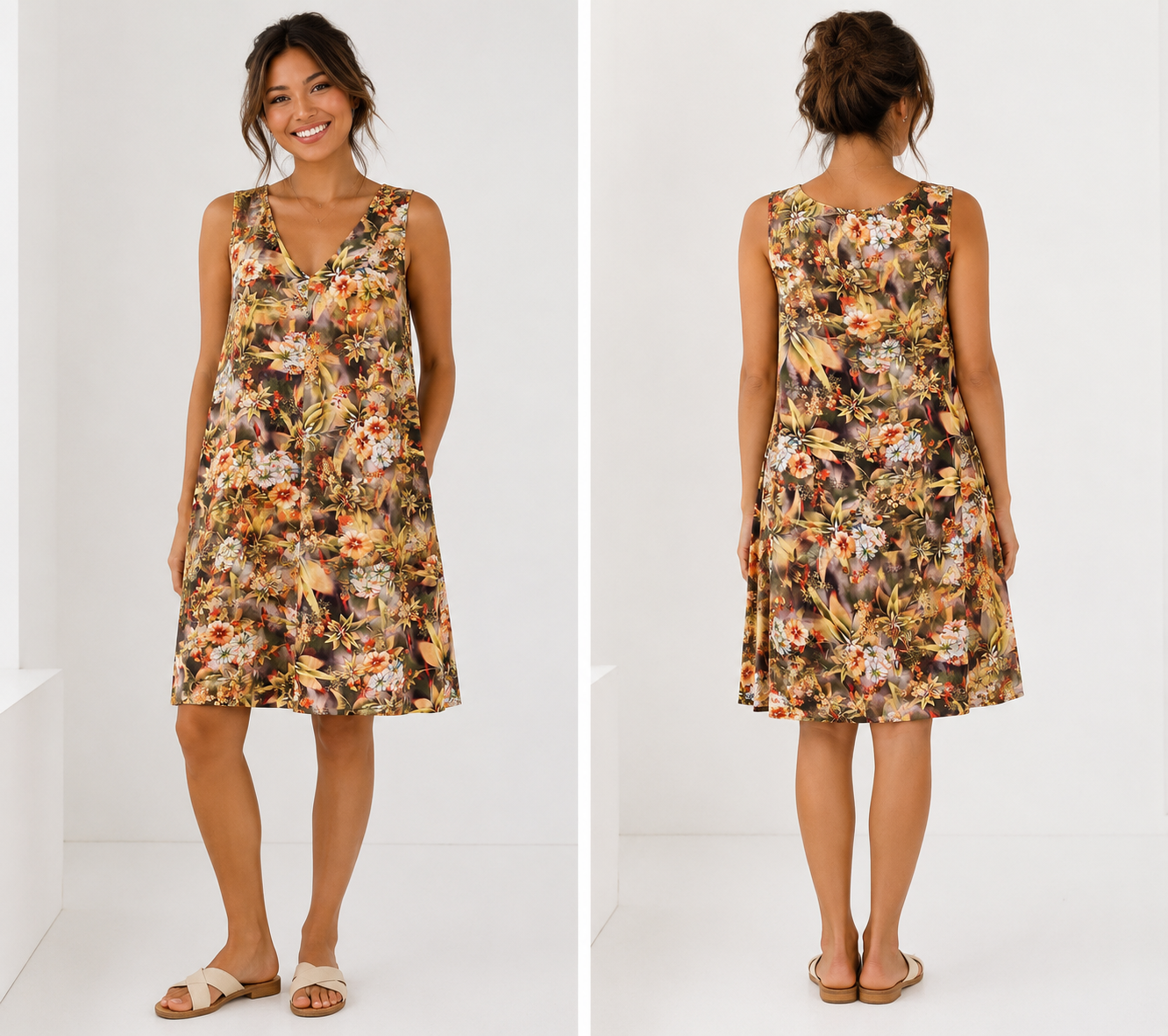 Tropical Floral Dress